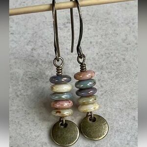 ☀️Artisan Pastel Beaded Dangle Earrings NWT ☀️ 3/$12